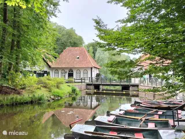 Buitengebied van Winterswijk met de watermolen en de roeibootjes